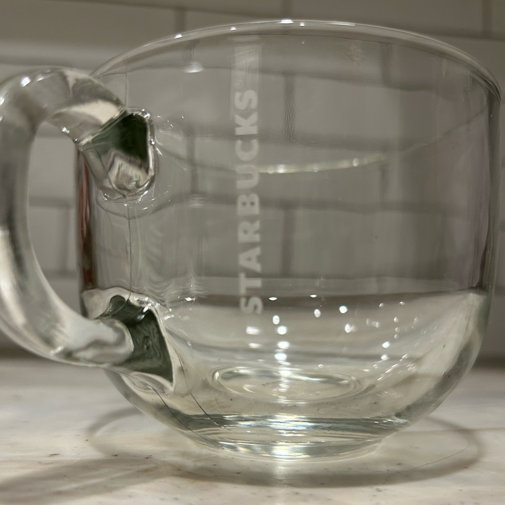 Starbucks glass coffee mug